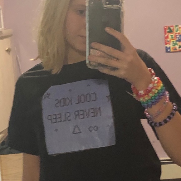 Cool kids never sleep scene kid crop top - Picture 2 of 3